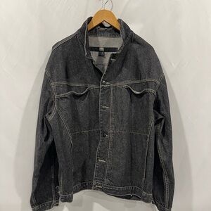 Marithe Francois Girbaud Charcoal Denim Jacket